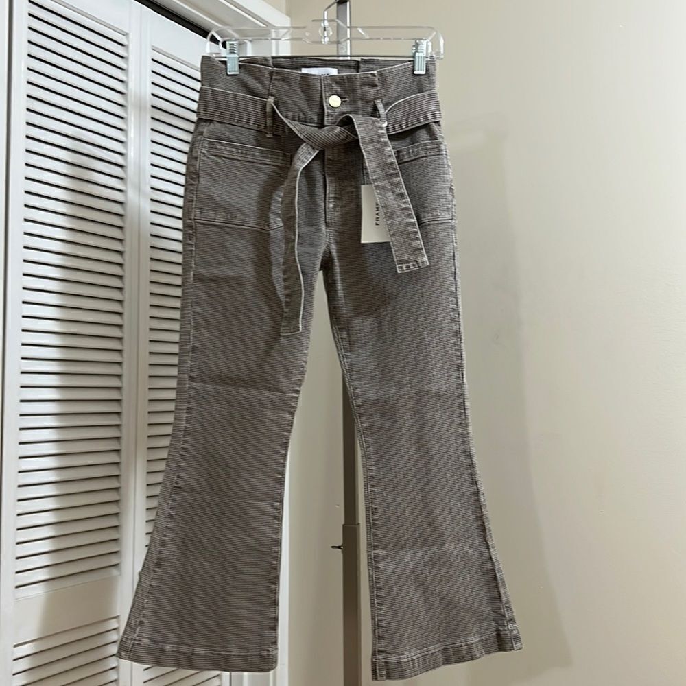 Frame Bardot crop flare